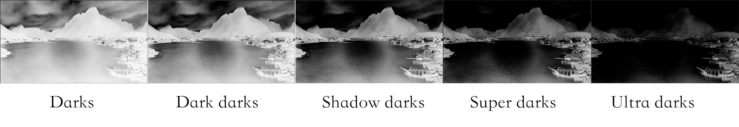 Masques des tons sombres