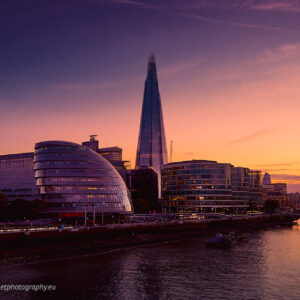 The City at sunset